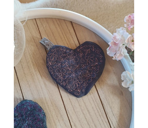 Stickdatei ITH - Herz Tasche Blumen